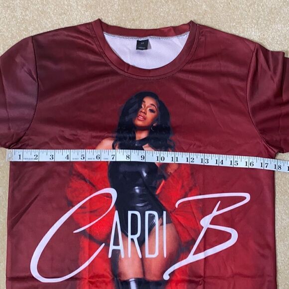 Unisex Women’s Men’s Cardi B Short Sleeve T-Shirt Size XS NEW - Picture 3 of 5